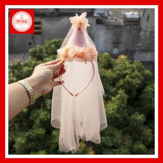 🌸 Mũ Sinh Nhật Hồng Phấn - Tô Điểm Sự Dễ Thương Cho Bữa Tiệc Ngọt Ngào! 🌸