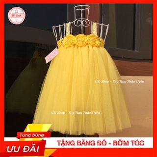 Váy Cho Bé Gái 💖FREESHIP💖 Đầm Bé Gái Sơ Sinh - Đến 6 Tuổi Hoa Hồng Cuốn