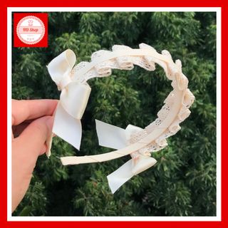 Cài tóc cho bé gái, cài tóc ren kiểu Hàn Quốc