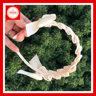 Cài tóc cho bé gái, cài tóc ren kiểu Hàn Quốc