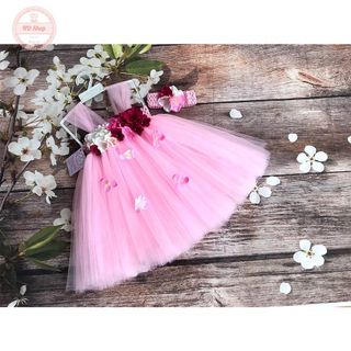 Quà tặng cho bé gái 1 tuổi ❤️FREESHIP❤️ váy công chúa hồng giá sỉ