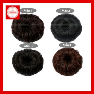 Tóc giả cho bé ❤️FREESHIP❤️ Búi tóc giả cho bé gái kẹp tóc cực tiên lợi ❤️ Búi tóc natra cực đáng yêu