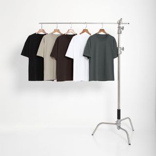 Áo Thun Trơn Cotton Boxy100%, Áo Thun Cổ Tròn, Áo Thun Tay Ngắn, Áo Thun Nam Nữ Unisex