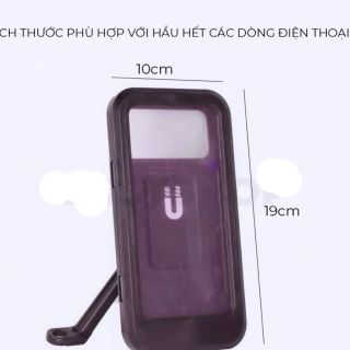 Giá đỡ điện thoại chống nước kẹp xe máy,xe đạp