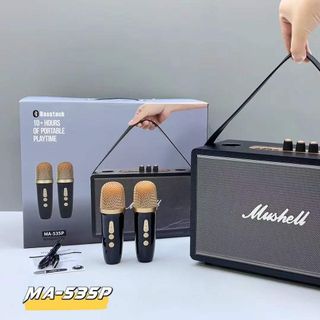 Loa Bluetooth Karaoke MA- 535P Kèm 2 Micro