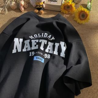 Áo phông HOLIDAY 1989 100% Cotton phom rộng tay lỡ phong cách năng động cho nam nữ ( E1C )