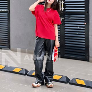 Áo Thun Trơn Cotton Boxy100%, Áo Thun Cổ Tròn, Áo Thun Tay Ngắn, Áo Thun Nam Nữ Unisex