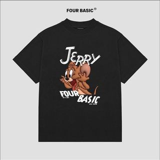 Áo phông phom oversize Four Basic Tom & Jerry ( JERRY K1 ) giá sỉ