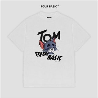 Áo phông phom oversize Four Basic Tom & Jerry ( JERRY K1 )