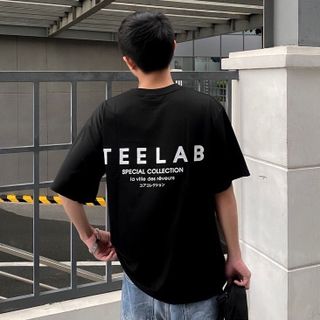 Áo Thun Nam Nữ Unisex TEELAB Oversize tay lỡ ( )