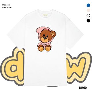 Áo thun tay lở d.r.e.w hoặc tiết gấu nhiều màu. Phom unisex nam nữ A3