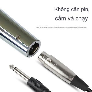 Micro hát karaoke có dây DM-8000 Jack 6.5mm mạ Crôm sáng bóng