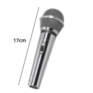 Micro hát karaoke có dây DM-8000 Jack 6.5mm mạ Crôm sáng bóng