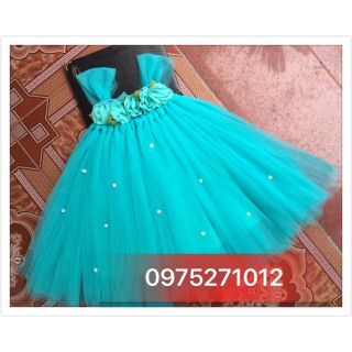 Đầm thiết kế ❤️FREESHIP❤️ Đầm xanh ngọc hoa chiffon thiết kế cho bé