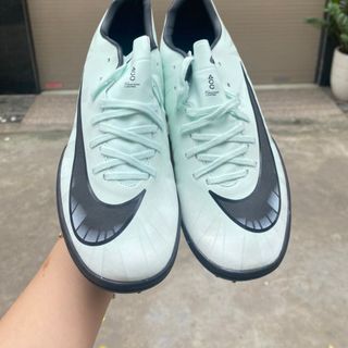 Giày đá bóng Mercurial Victory 6 màu trắng xanh đinh TF giá sỉ