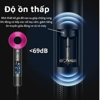 Máy sấy tạo kiểu tóc đa năng ion âm, chính hãng siêu sang xịn, hàng nội địa Trung