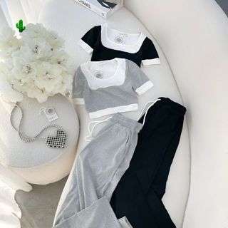 SET BỘ DÀI PHỐI MÀU GÂN TĂM - LÊ PHƯƠNG BOUTIQUE