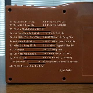 Máy tụng kinh niệm Phật Mẫu mới có tụng trọn bộ kinh Địa Tạng - Dược Sư - A Di Đà - Vu Lan