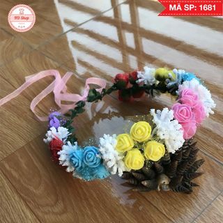 vòng hoa đội đầu cho bé gái