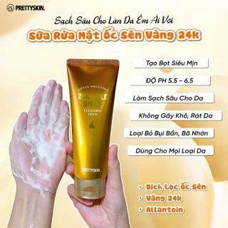 Sữa rửa mặt ốc sên vàng 24k