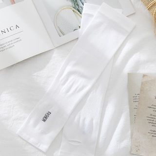 Găng Tay Chống Nắng Xỏ Ngón Nam Nữ, Ống Tay Chống Nắng Chống Tia UV Chất Cotton Lạnh Thoáng Khí