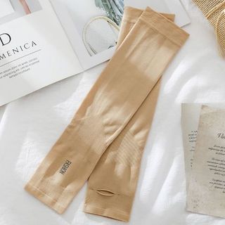 Găng Tay Chống Nắng Xỏ Ngón Nam Nữ, Ống Tay Chống Nắng Chống Tia UV Chất Cotton Lạnh Thoáng Khí