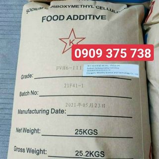 CMC _ Sodium Cacboxymethyl Cellulose - chất tạo đặc - 25kg/ Bao