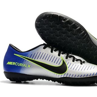 Giày đá bóng Mercurial Victory 6 màu xám gót xanh dương đinh TF giá sỉ