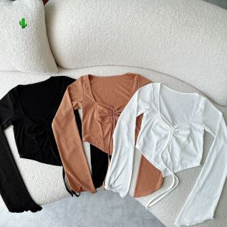 ÁO KIỂU RÚT DÂY TAY LOE GÂN ĐŨA - LÊ PHƯƠNG BOUTIQUE