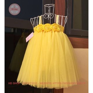 Váy tutu cho bé ❤️FREESHIP❤️ Váy tutu hoa cuốn vàng cho bé gái siêu đẹp giá sỉ