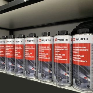 Sơn phủ gầm ô tô chống rỉ gầm xe, chống ồn Wurth chai xịt 1000ml cao su non màu đen