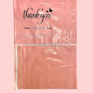 (0.5 Kg)Túi gói hàng niêm phong in sẵn chữ thank you loại dày đủ màu đủ size (MSP02) - 5 giây