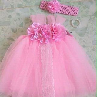 Váy đầm bé gái ❤️FREESHIP❤️ Đầm hồng phấn hoa xù cho bé gái giá sỉ