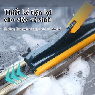 CÂY CHÀ SÀN Nhà Tắm Thiết Kế Đầu Gạt Nước Và Đầu Chổi Xoay 120 Độ Chổi Cọ Nhà Vệ Sinh Thông Minh Sạch Mọi Góc Bẩn giá sỉ