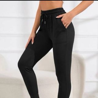 Jogger thun trơn ống bo Phom chất chuẩn đẹp , quần thể thao nữ