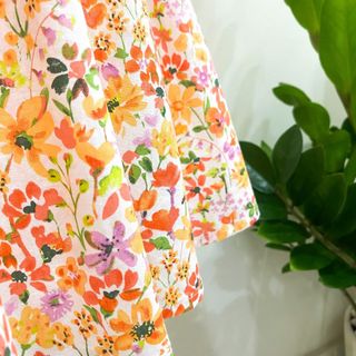 Váy Hoa Cho Bé Dáng Váy Xòe Kiểu Đầm Tay Bồng Váy Mặc Mùa Hè Cho Bé Vải Thô Cotton