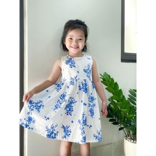 Váy Hoa Bé Gái Dáng Váy Xòe Váy Bé Gái Sát Nách