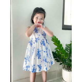 Váy Hoa Bé Gái Dáng Váy Xòe Váy Bé Gái Sát Nách