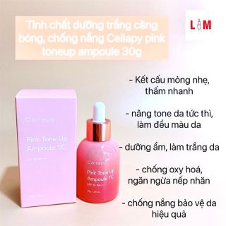 Serum Cellapy Pink Tone Up Ampoule SPF35+ PA++++