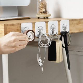 Móc Treo Siêu Dính, Móc Treo Thép Đa Năng Khả Năng Bám Cực Chắc - Hàng Dày Loại 1