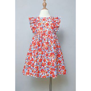 Váy Hoa Bé Gái Đầm Thiết Kế Bé Gái Cánh Tiên Váy Mặc Mùa Hè Cho Bé Vải Thô Cotton