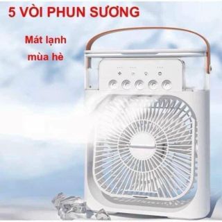 Quạt Phun Sương Điều Hoà Không Khí 600ml 3 Chế Độ Làm Mát Tích Hợp Đèn Led Tiện Dụng giá sỉ