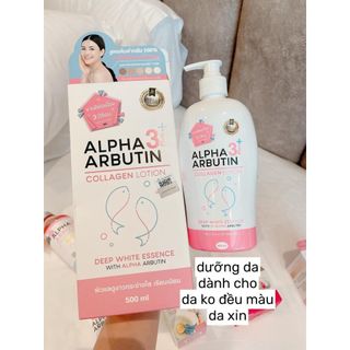 Sữa Dưỡng Trắng Body Alpha Arbutin 3 Plus+ Collagen Lotion 500ml....