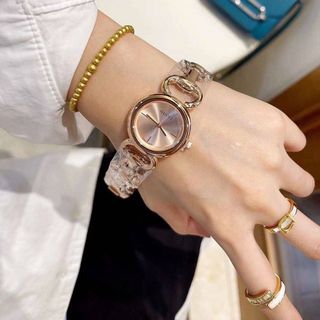ĐỒNG HỒ NỮ THỜI TRANG GU CII MẶT TRÒN 30MM DÂY LẮC