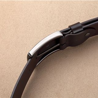 Thắt lưng nam cao cấp hàn quốc da PU bản nhỏ thời trang TL05