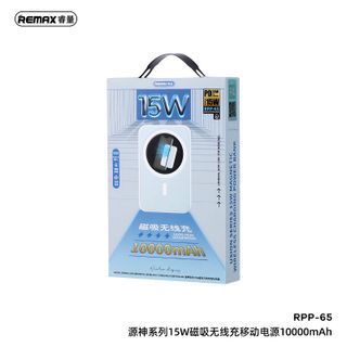Pin dự phòng không dây Magnetic Wireless REMAX Usion Series PD 20W sạc nhanh 10000mAh RPP-65