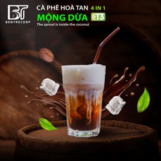 CÀ PHÊ HÒA TAN MỘNG DỪA CT3 4IN1