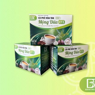 CÀ PHÊ HÒA TAN MỘNG DỪA CT3 4IN1
