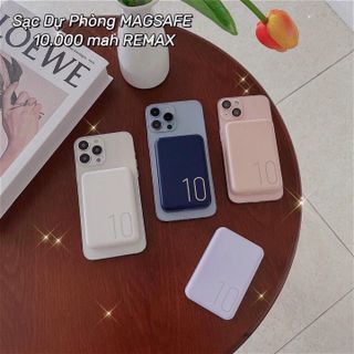 Pin dự phòng không dây Magnetic Wireless REMAX Usion Series PD 20W sạc nhanh 10000mAh RPP-65