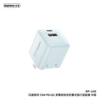 Củ sạc nhanh REMAX RP-U25 CN GaN 33W PD+QC USB+Type C Sử dụng công nghệ GaN